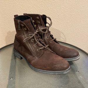 Men’s Marc New York Andrew Mark real leather/suede distressed boots. S…